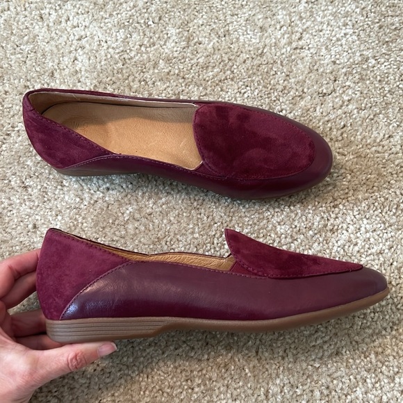 Dansko lace wine glazed leather red leather round toe size 37 - Picture 8 of 9
